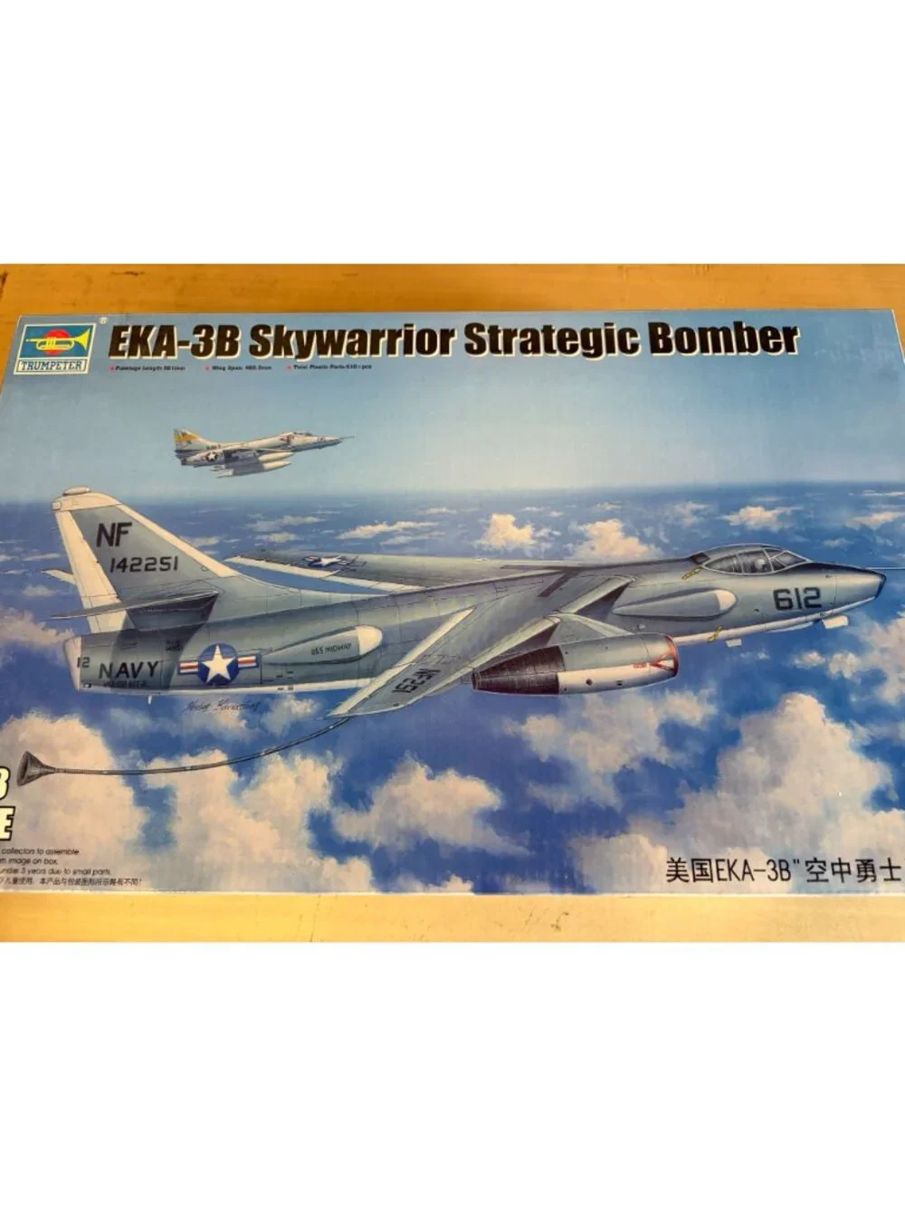 Trumpeter 02872 1/48 EKA-3B Skywarrior US Navy Bomber Plastic Aircraft Model Kit